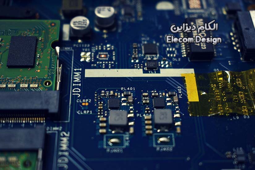 نمونه برد مدار چاپی صنعتی مونتاژ شده با قطعات SMD
